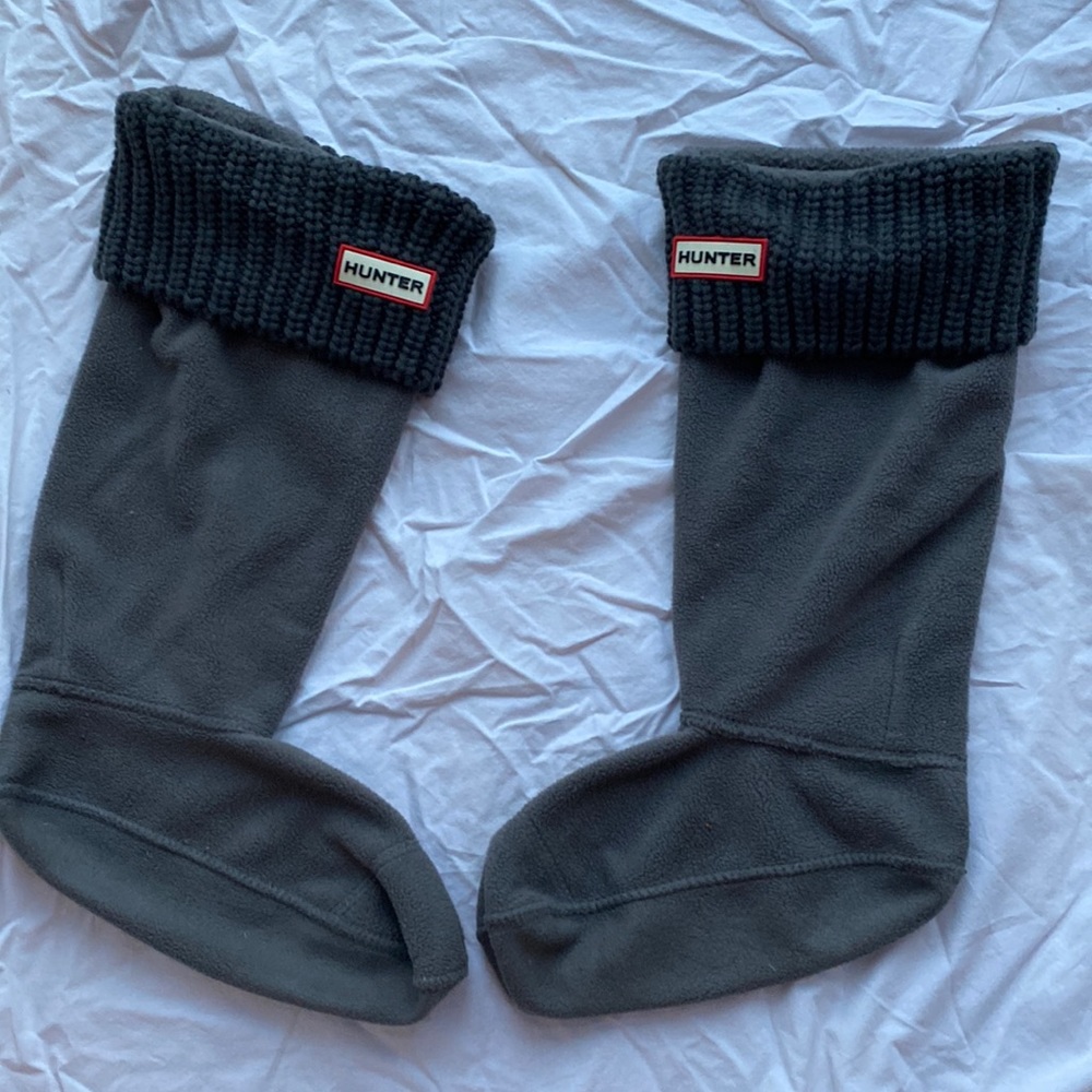 Gray hunter socks